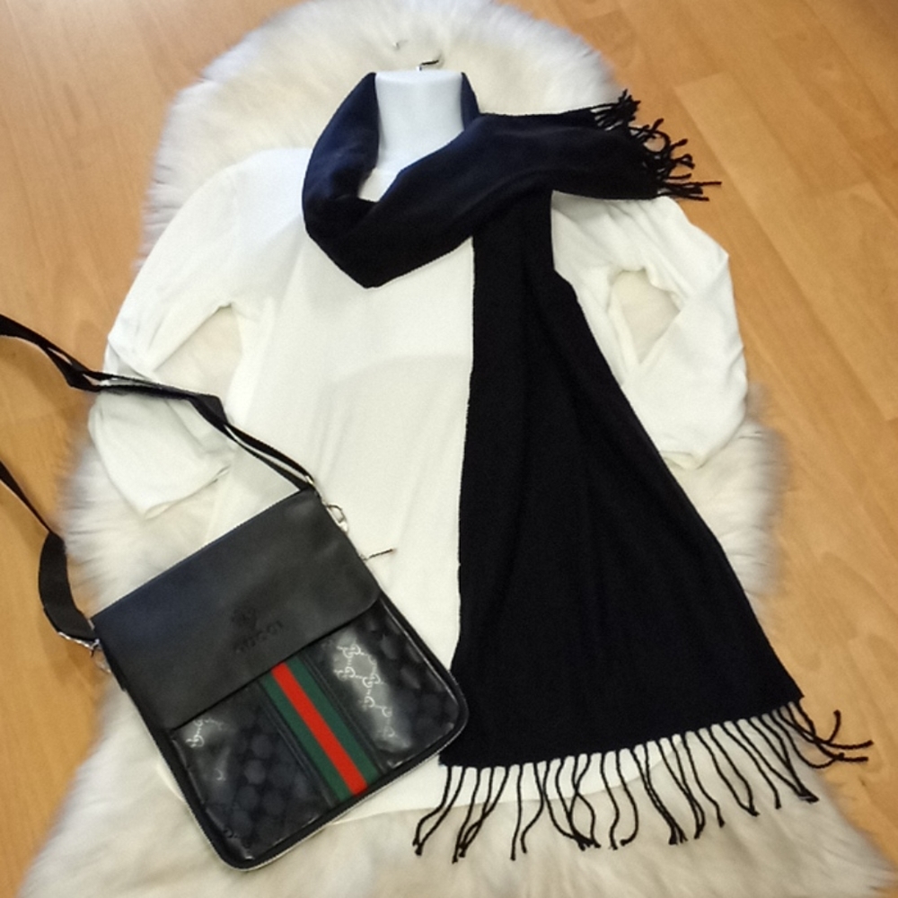 Black  Pashmina Cashmere Feel Winter Scarf